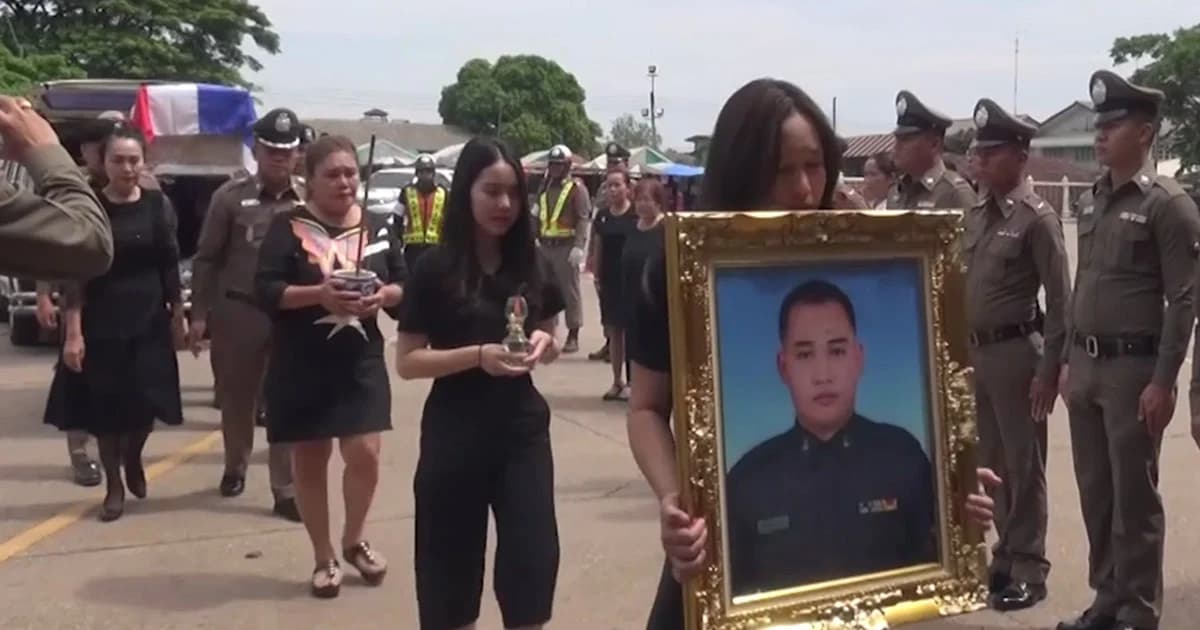 สุดเศร้า! รับศพ ส.ต.ท.ถูกคนร้ายยิงดับในหน้าที่ ด้านสตช.ปูนบำเหน็จ 5 ขั้น