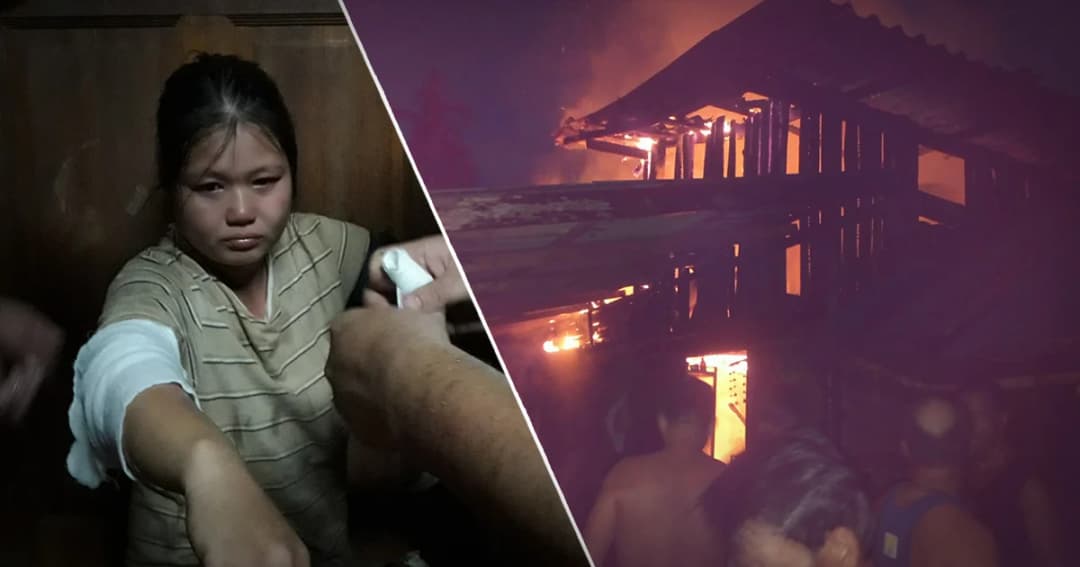 ร้อนจัด ! เพลิงไหม้บ้านไม้สักวอด เจ้าของวิ่งเก็บเอกสารถูกไฟลวกบาดเจ็บ