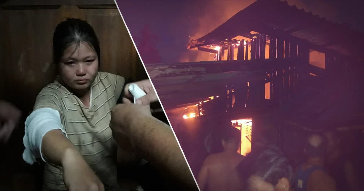 ร้อนจัด ! เพลิงไหม้บ้านไม้สักวอด เจ้าของวิ่งเก็บเอกสารถูกไฟลวกบาดเจ็บ