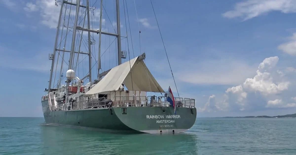 “เรนโบว์ วอร์ริเออร์” ทอดสมอที่สงขลาต้านยุคถ่านหิน ปชช.เยี่ยมชมได้พรุ่งนี้