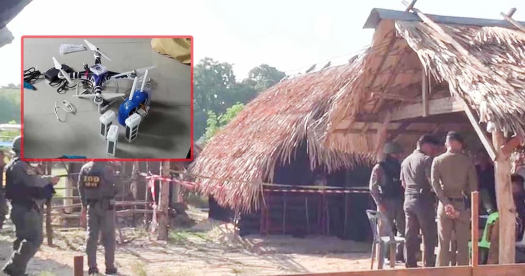 ยึดโดรนบิน หลังมีโดรนสำรวจเหนือฐาน อส. ก่อน M79 ถล่ม