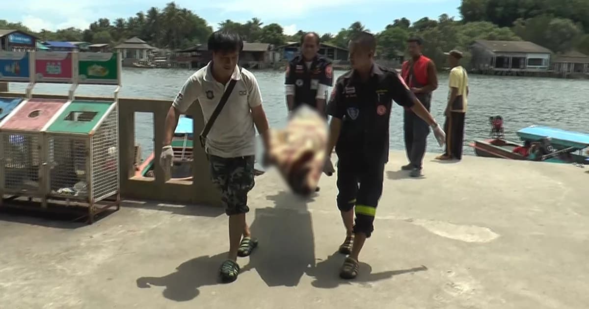 ศพนิรนามโดนแทง 7 แผล ถูกห่อ 3 ชั้น ลอยน้ำติดป่าโกงกาง