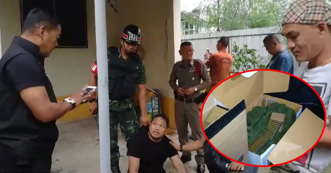 ตร. กรุงเก่าค้นบ้านต้องสงสัย พบปืน-กระสุน-ระเบิด เตรียมขนทางไปรษณีย์