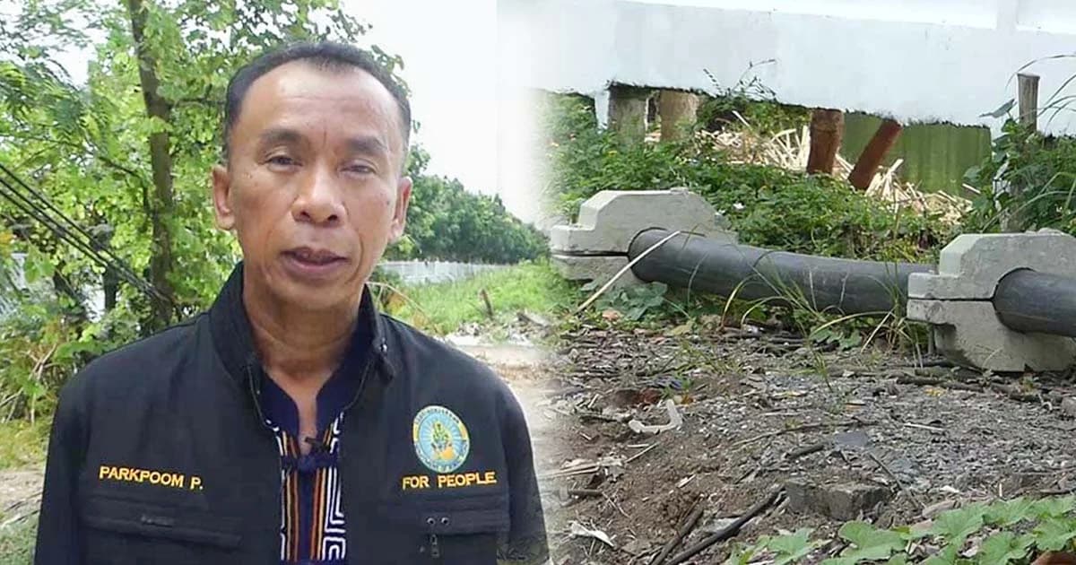 ชาวลำลูกการวมตัวร้องเรียนผู้ว่าฯ ขับไล่ กรมทางหลวงชนบท