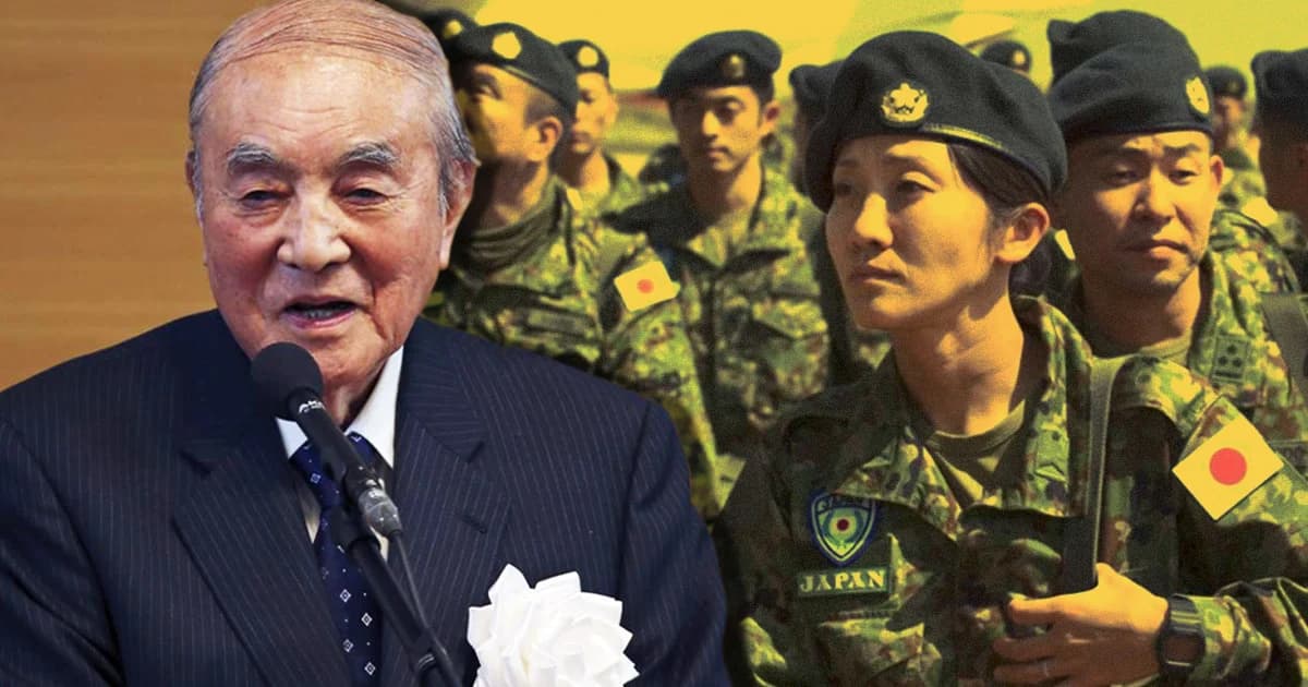 อดีตนายกฯ ญี่ปุ่นฉลองอายุครบ 100 ปี ร้องแก้รัฐธรรมนูญรักสงบ