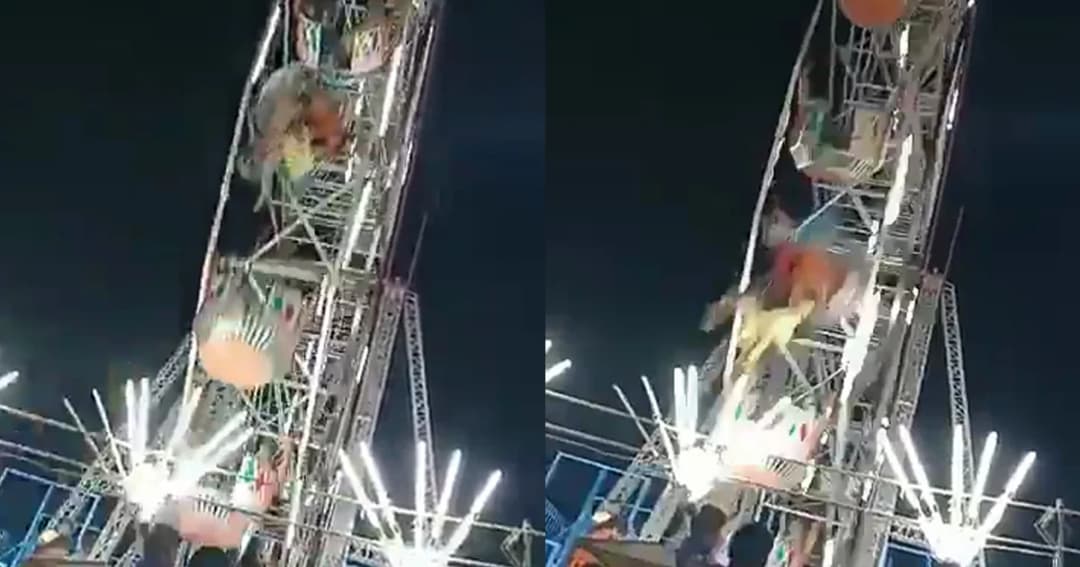 ชิงช้าสวรรค์กระเช้าหลุด ทำเด็กตกกระแทกพื้น ดับ 1 เจ็บ 6 ในอินเดีย