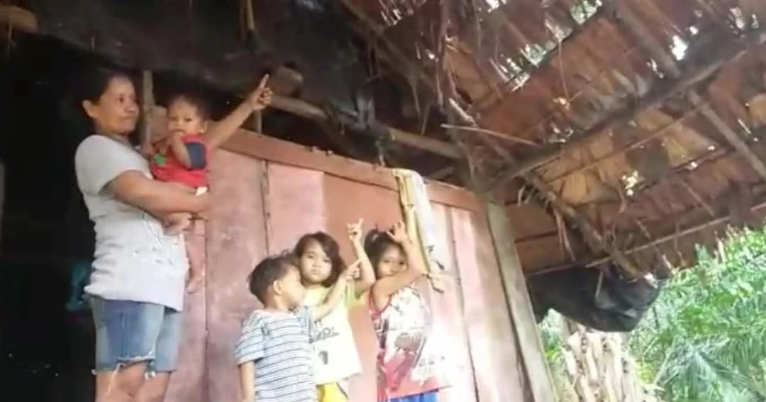 แม่ลูก 5 ชีวิต ชาวกระบี่วอนช่วย ขนำพัง กันแดดฝนไม่ได้