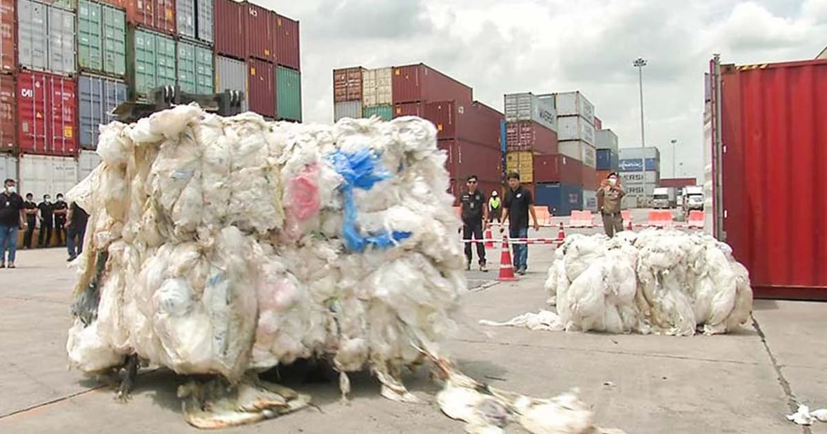 ลุยตรวจโรงงานอัดขยะพลาสติก 2 หมื่นตันจาก 35 ประเทศ ทิ้งในไทย