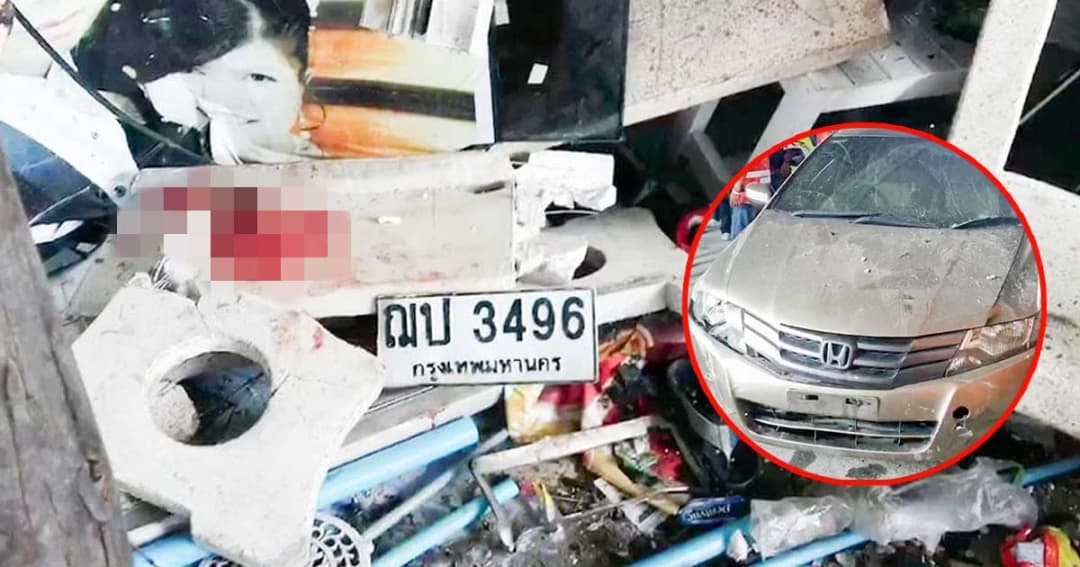 เด็กคาร์แคร์ขับรถลูกค้า พุ่งชนร้านค้า-วิน จยย. พังยับเยิน