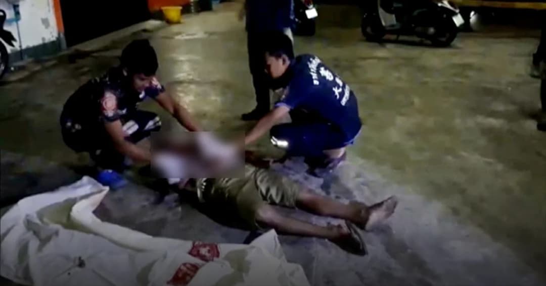 สุดโหด ! ลูกเรือพม่าคว้าเหล็กขูดชาร์ป แทงร่างพรุน 14 แผล ดับคาวงเหล้า