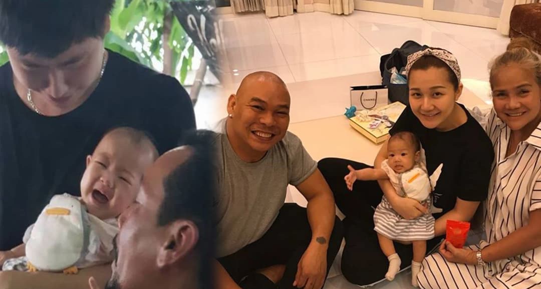 “เท่ง-โหน่ง”ขนครอบครัวบุกบ้าน “หม่ำ” รับขวัญ “น้องนาฬิกา”