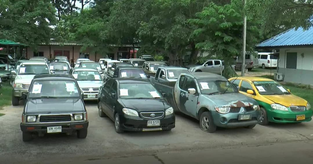 บุกทลายอู่ ลอบรับจำนำรถยนต์ ยึดกว่า 100 คัน พบรีดดอกเบี้ยโหด