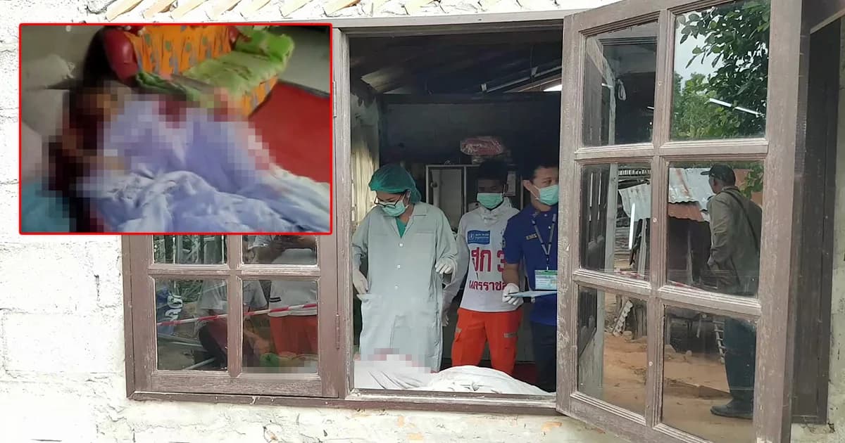 ฆ่าโหด ! สาวใหญ่ถูกฟันยับ ขณะนอนหลับ หลานร้อง ‘ป้าเลือดออกปาก’