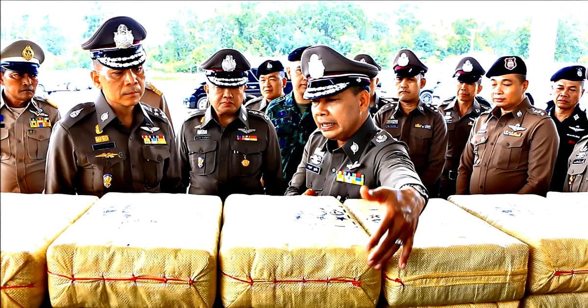 รอง ผบ.ตร.แถลง จับยาบ้า 13 ล้านเม็ด เผย ซ่อน GPS ติดตามความเคลื่อนไหว