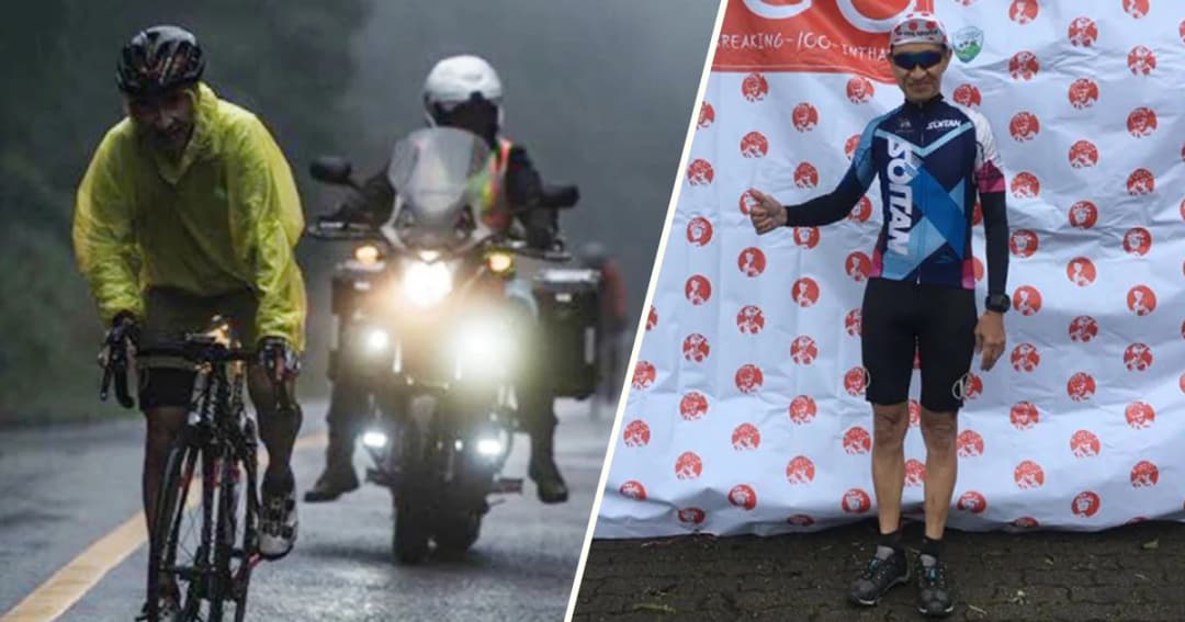 สุดยอดคุณตาน่องเหล็ก วััย 72 ปี ทำสถิติปั่นครบ 100 รอบ ขึ้นลงยอดดอยอินทนนท์