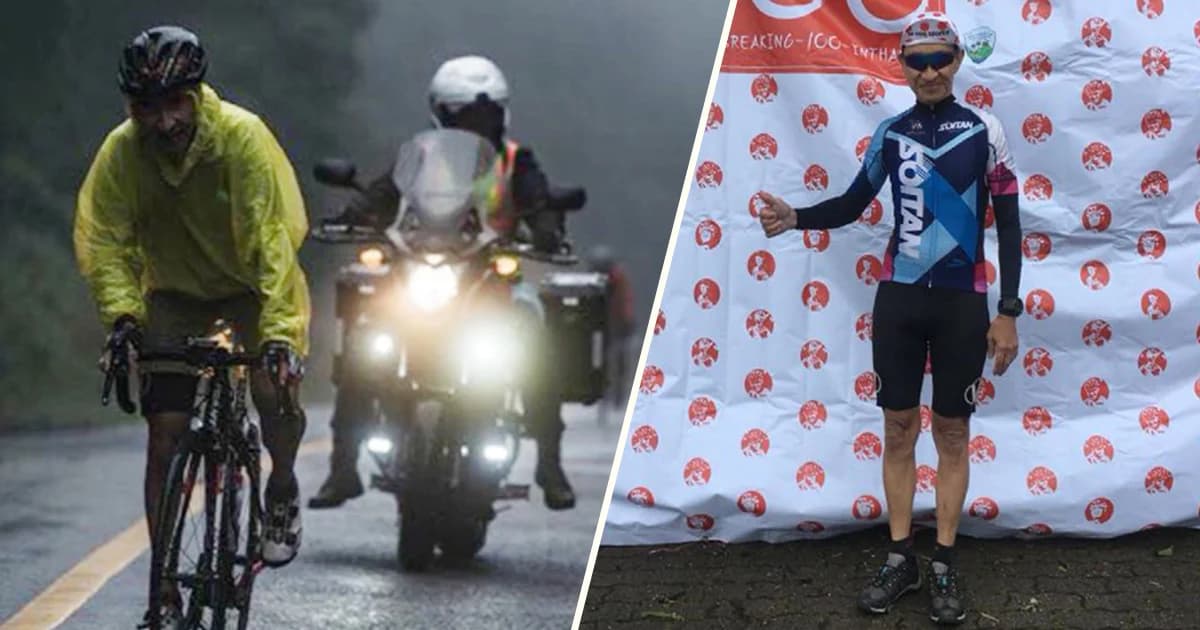 สุดยอดคุณตาน่องเหล็ก วััย 72 ปี ทำสถิติปั่นครบ 100 รอบ ขึ้นลงยอดดอยอินทนนท์