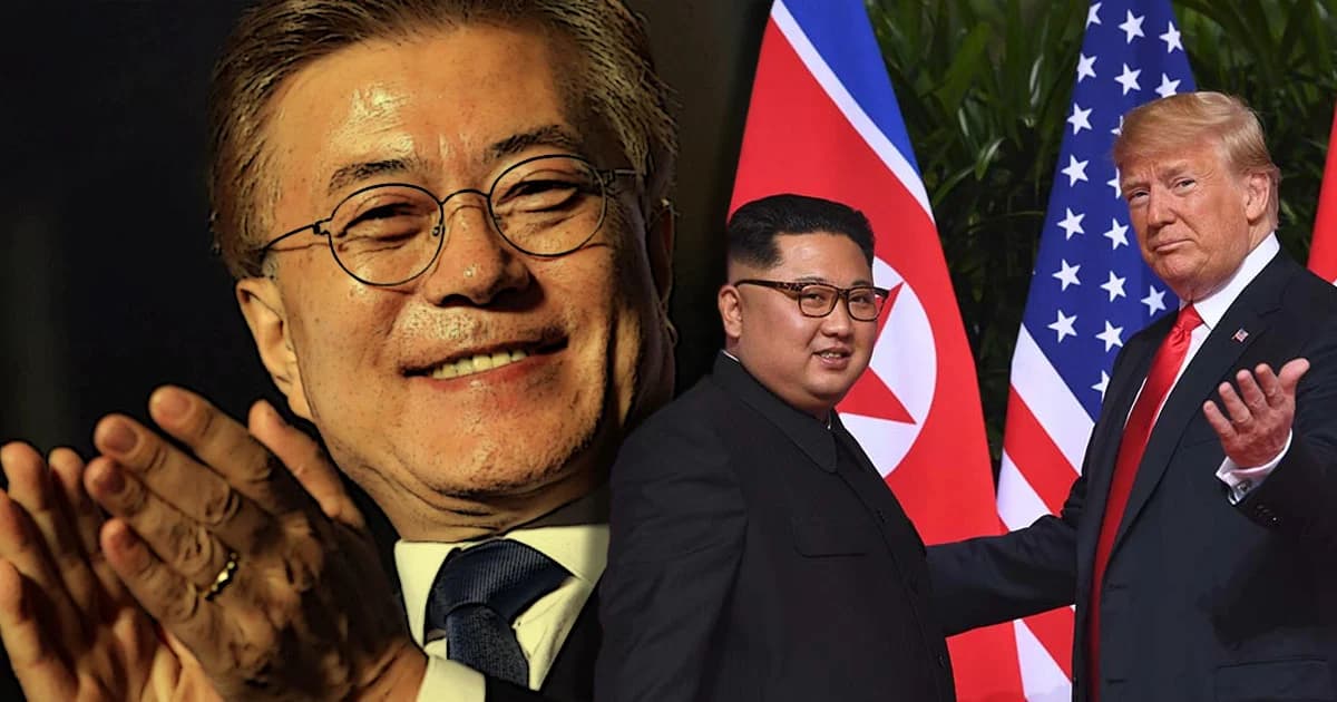 ผู้นำโสมขาวดีใจมาก เห็น ‘คิม-ทรัมป์’ พบกันอย่างชื่นมื่น