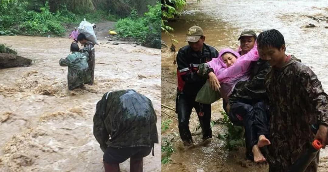 ส่งแรงใจให้ “ครูบนดอย” สะบ้าหัวเข่าหลุด เพราะลุยฝน ฝ่าน้ำป่า ขนอาหารมาให้เด็กๆ