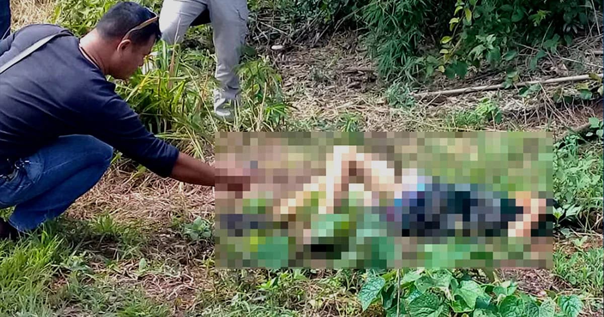 พบศพชายนิรนามถูกยิง กระสุนทะลุลำคอ เสียชีวิตข้างถนน