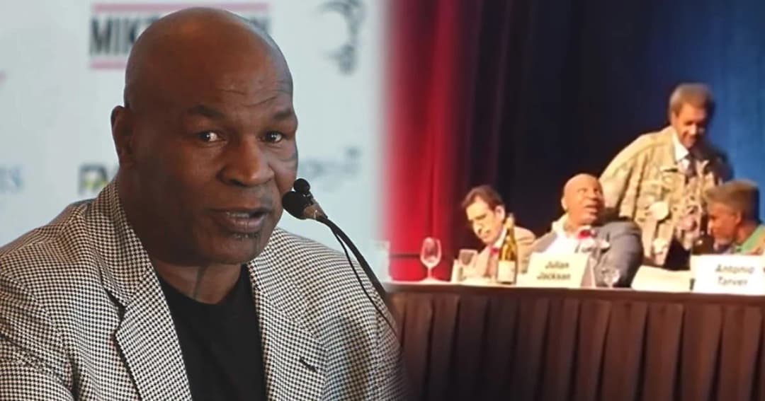 ‘ไมค์ ไทสัน’ สาดน้ำใส่อดีตโปรโมเตอร์คู่กัด หลังโดนจับไหล่ทักทาย