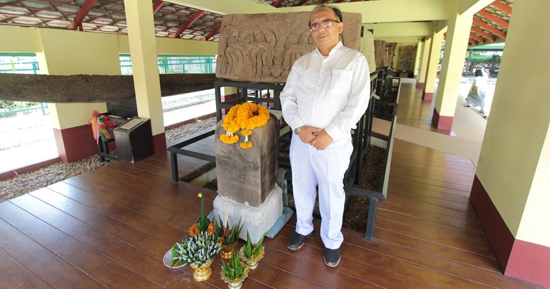 ฮือฮา! พบศิลาจารึกอายุ 1,300 ปี ที่จ.อุบลราชธานี