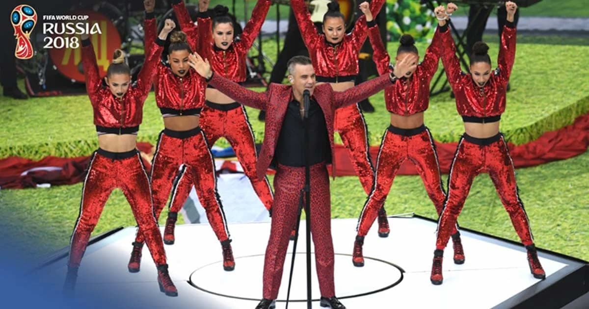 ไฮไลต์พิธีเปิดเวิลด์คัพ 2018 “ปูติน-เจ้าชายซาอุฯ” ร่วมชมคู่เปิดสนาม