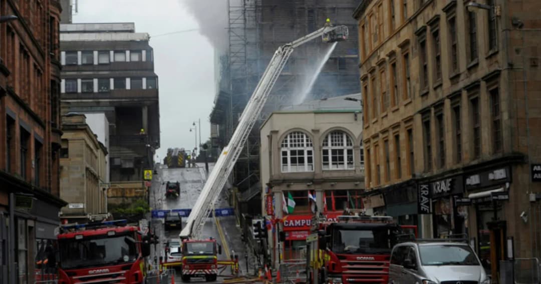 โรงเรียนศิลปะกลาสโกว์ ไฟไหม้ซ้ำรอย 4 ปีก่อน