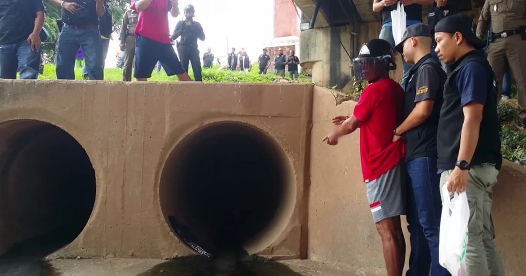 คุมตัว ‘หมึก’ ชี้จุดข่มขืนสาว 16 ปี ใต้สะพานนเรศวร ก่อนนำตัวฝากขัง