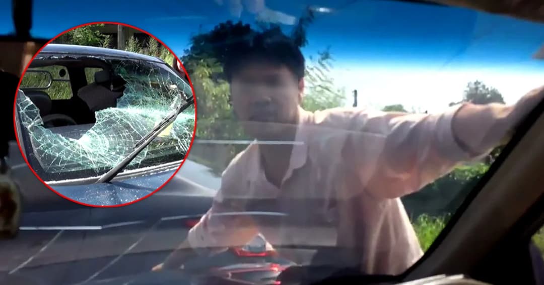 ศึกชิงลูก ! ลุงไล่ตาม-กระโดดทุบรถพ่อเด็ก ยื้อไม่ให้เอาหลานไป