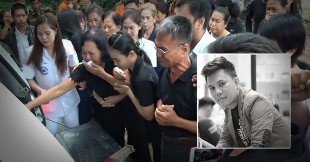 ครอบครัวร่ำไห้รับศพ “โน๊ต ปีโป้ ไหทองคำ” กลับบ้านเกิด จ.หนองคาย