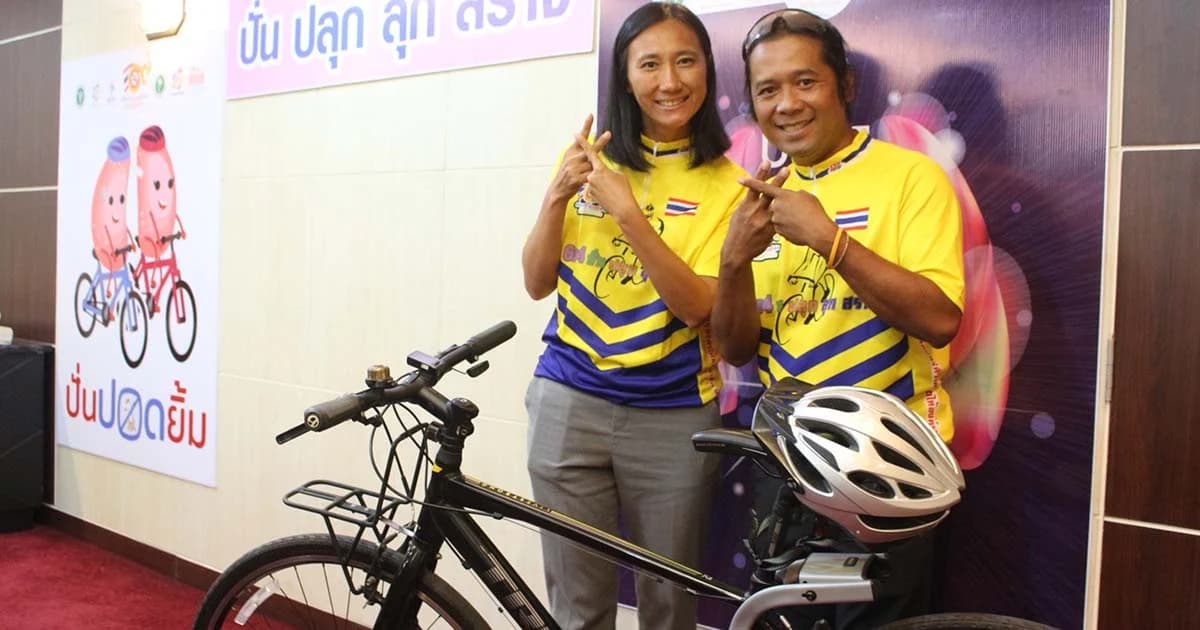 สธ.ดึงนักปั่นจักรยานรอบโลก ชวนคนไทยเลิกบุหรี่ 3 ปี 3 ล้านคน