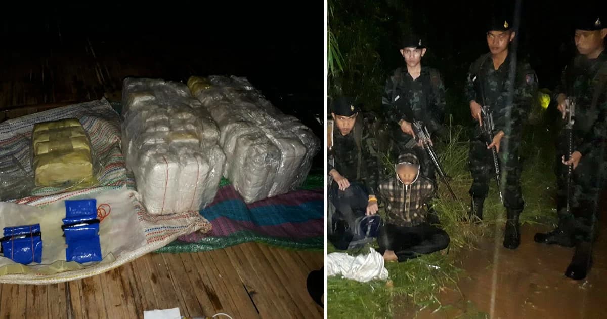 กองกำลังผาเมือง รวบโจ๋ 17 ขนยาบ้ากว่า 1 แสนเม็ด