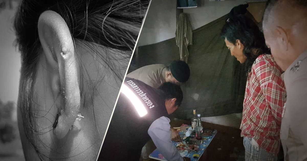 ลุงเสพยาคลั่ง ! กระโดดเตะก้านคอหลานสาวหูฉีก ระแวงหาว่าขโมยทอง