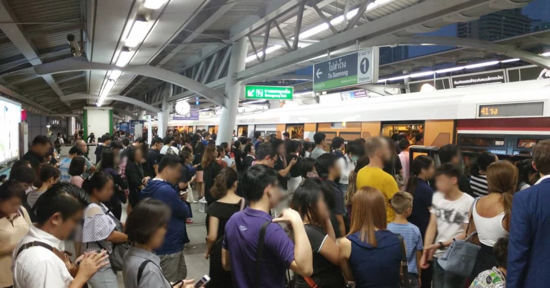 คนกรุงสุดช้ำ ! “บีทีเอส” พังอีกช่วงเลิกงาน