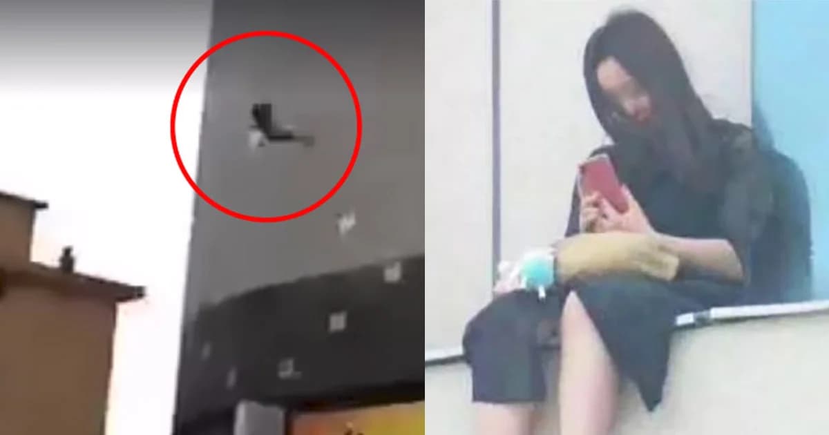 ตำรวจจับจีนมุง เชียร์สาวโดดตึกฆ่าตัวตาย เซ่นครูหื่นละเมิดทางเพศ