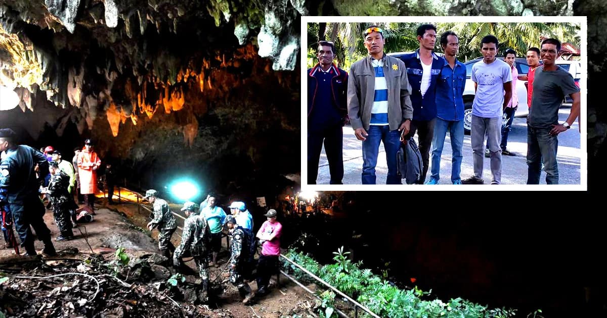 ทีมรับจ้างเก็บรังนก ชำนาญการปีนถ้ำ เดินทางร่วมค้นหาทีมหมูป่า