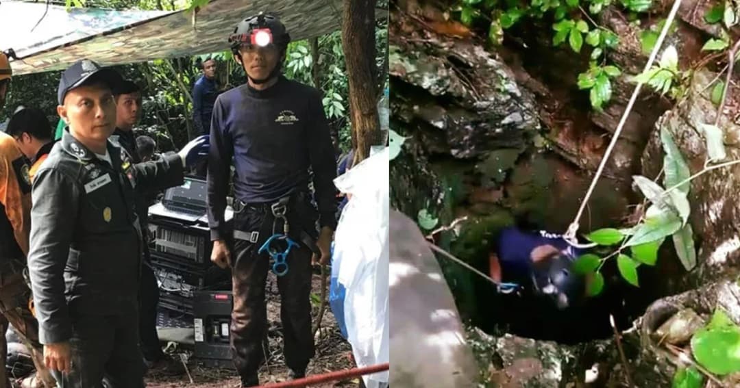 “วิระชัย” นำทีมโรยตัวสำรวจปล่องดอยผาหมี เผยใช้ลำเลียง 13 ชีวิตจากถ้ำหลวงได้