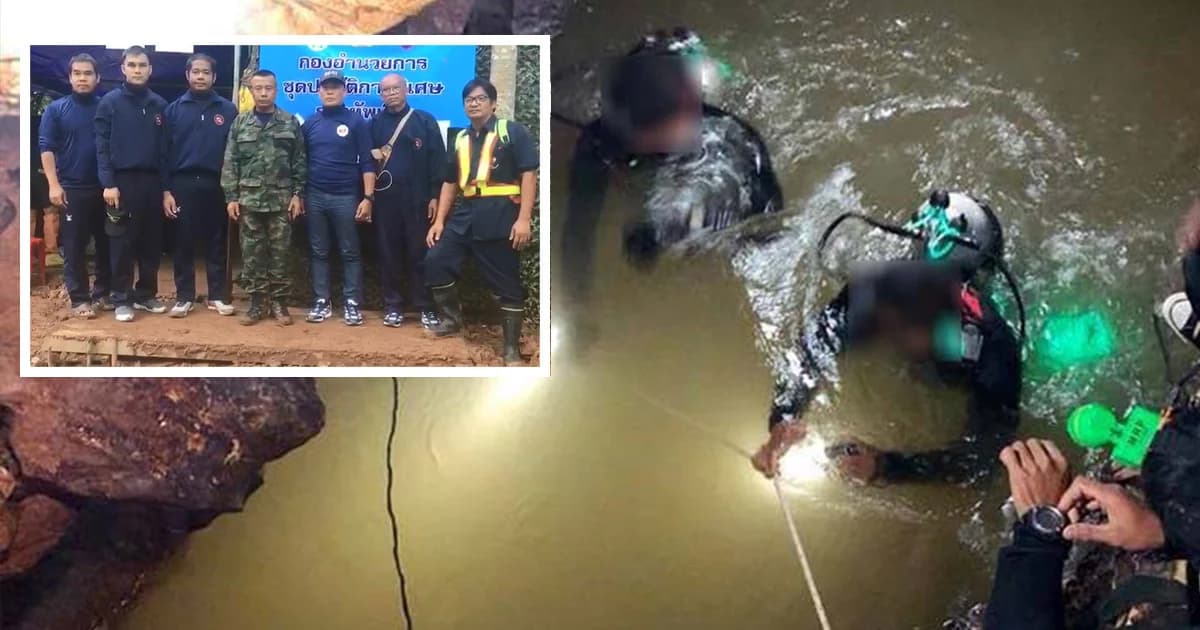 นักประดาน้ำ กฟผ. เดินทางถึงถ้ำหลวง เตรียมสนับสนุนหน่วยซีล