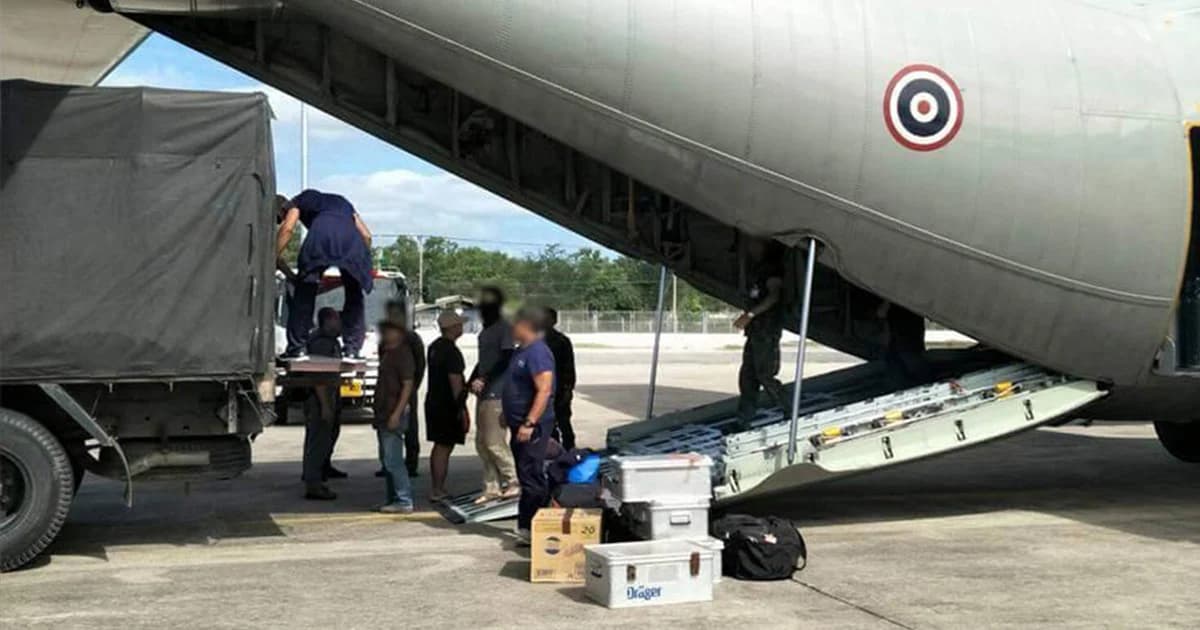 ทอ.ส่ง C-130 บินรับอุปกรณ์ ช่วยภารกิจค้นหา “ทีมหมูป่า”