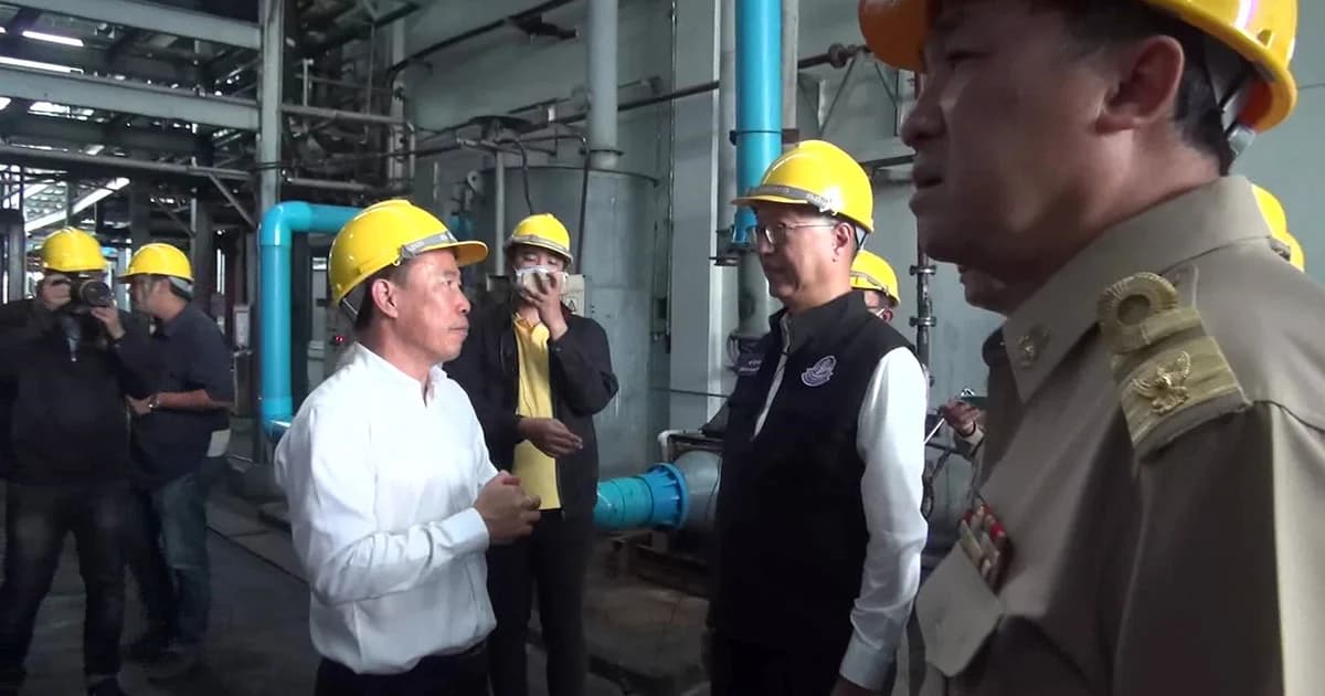 ปลัดกระทรวงอุตสาหกรรมลงพื้นที่ ตรวจโรงงานคัดแยกและกำจัดขยะอันตราย