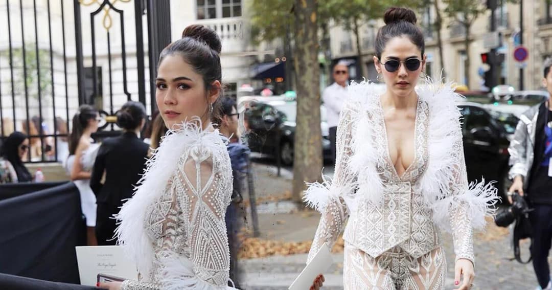 “ชมพู่ อารยา” สวยแซ่บชุดซีทรู ลุย Paris Fashion Week 2018