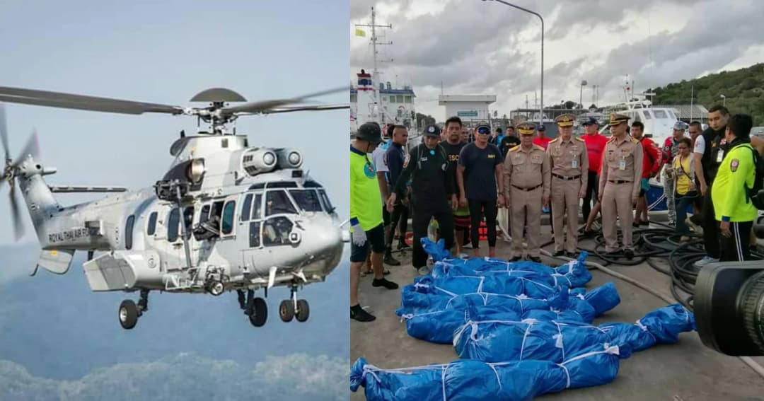 วีรบุรุษป่อเต็กตึ๊ง ช่วยถ้ำหลวงถึงภูเก็ต ขณะทัพฟ้าส่ง ฮ.ร่วมหาผู้สูญหายเหตุเรือล่ม