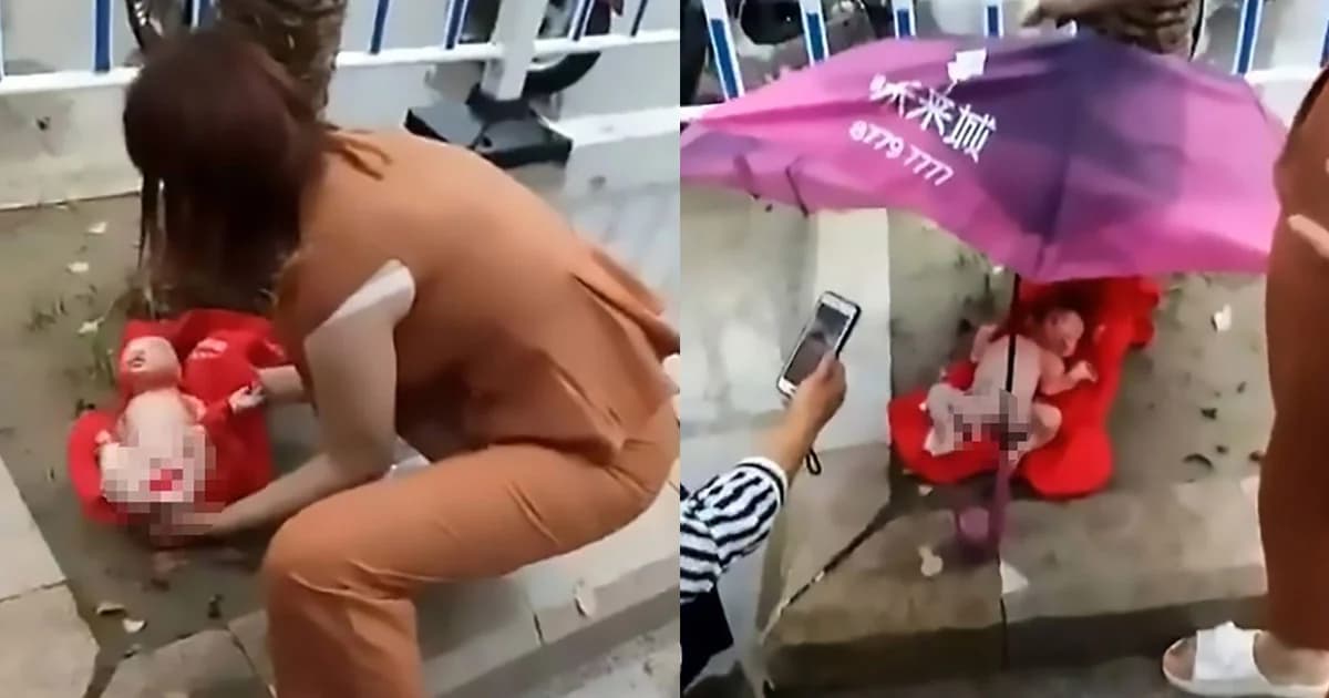 ไม่ต้องการ หญิงจีนโยนเด็กทิ้งข้างทาง หลังลูกสาววัย 15 คลอดหลาน