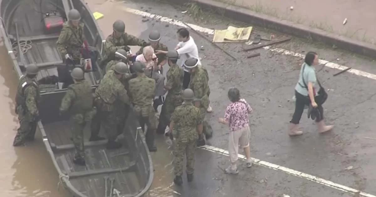 วิกฤติน้ำท่วมญี่ปุ่น ยอดตายเพิ่ม 89 คน สูญหายกว่า 50