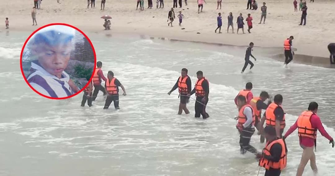 ค้นหา ด.ช.13 ปีจมทะเล ยังไม่พบ คาดตัวติดซอกหิน