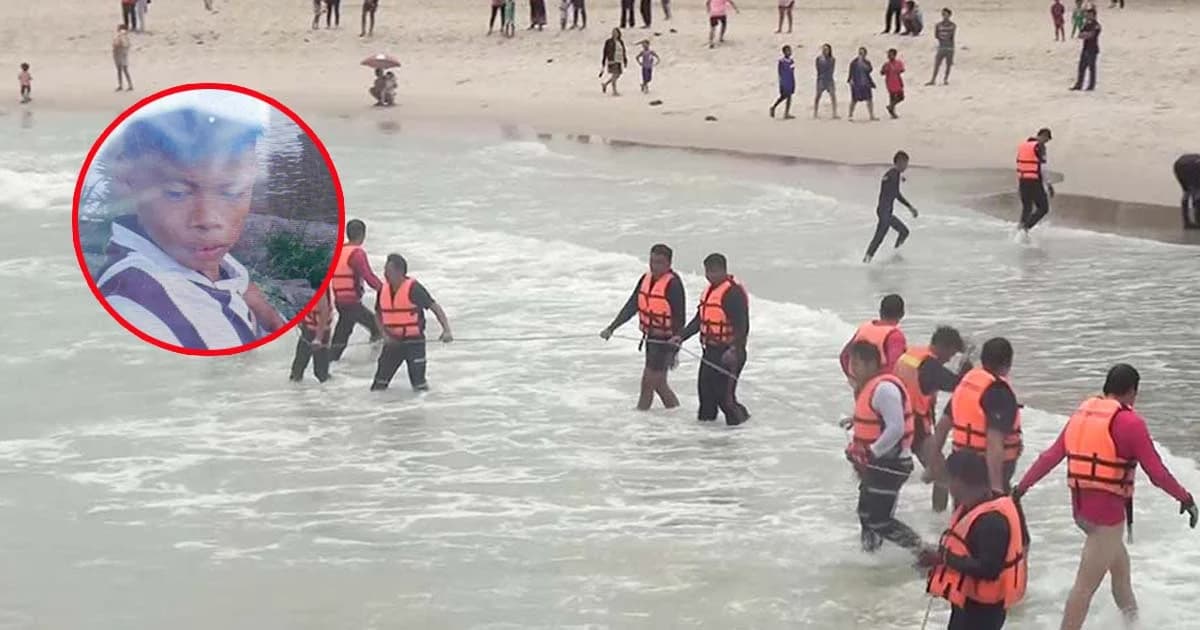 ค้นหา ด.ช.13 ปีจมทะเล ยังไม่พบ คาดตัวติดซอกหิน