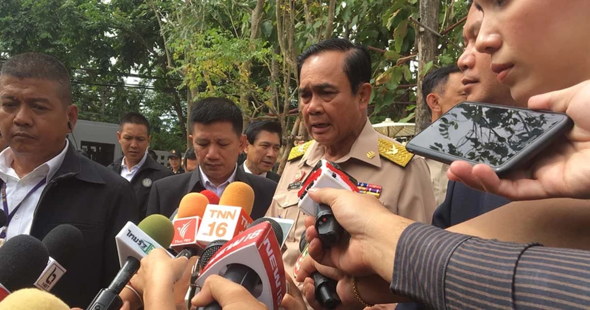 นายกฯ ยันช่วย ‘ทีมหมูป่า’ ไม่กำหนดกรอบเวลา ต้องปลอดภัยที่สุด