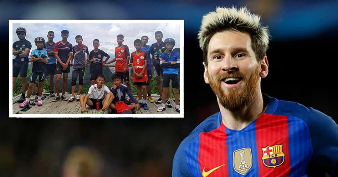 เมสซี่ ส่งแรงใจให้ทีมหมูป่า