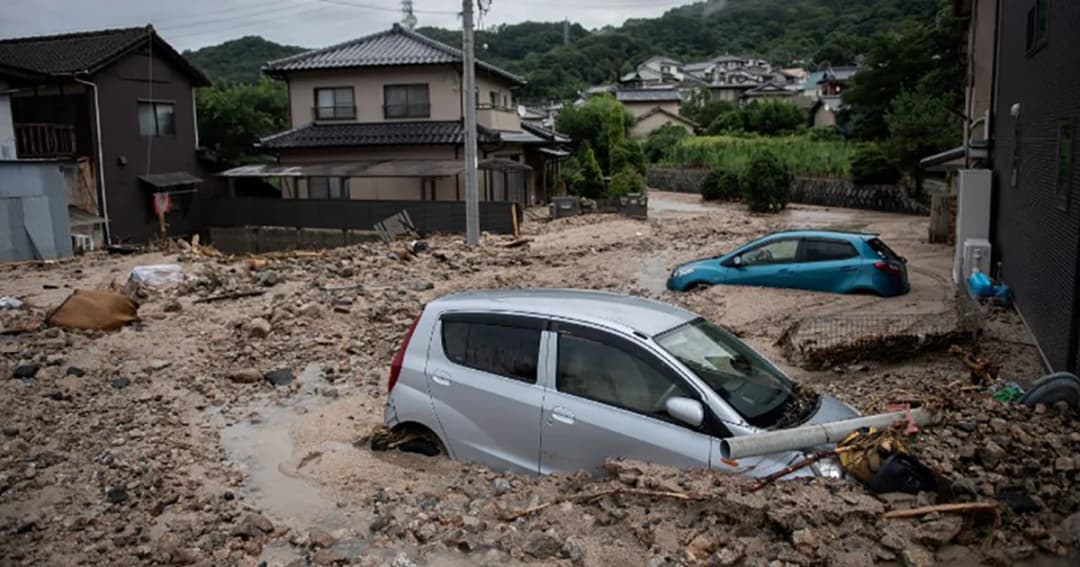 คืบหน้าฝนตก-น้ำท่วมหนักที่ญี่ปุ่น เสียชีวิตพุ่ง 124 ราย