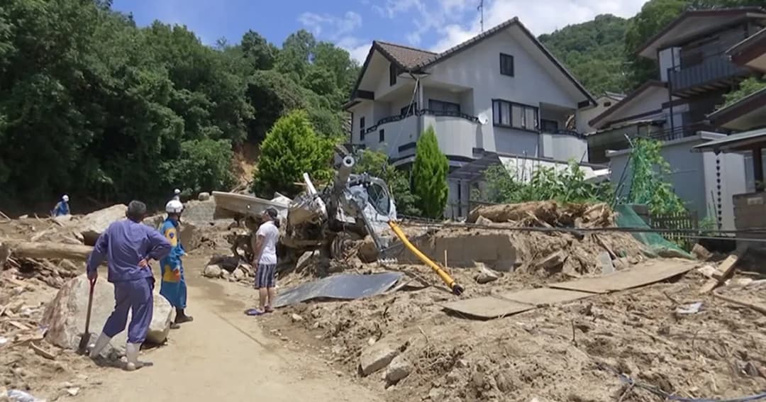 เสียชีวิตเพิ่มเป็น 157 ราย สูญหาย 57 คน น้ำท่วม-ดินถล่มในญี่ปุ่น
